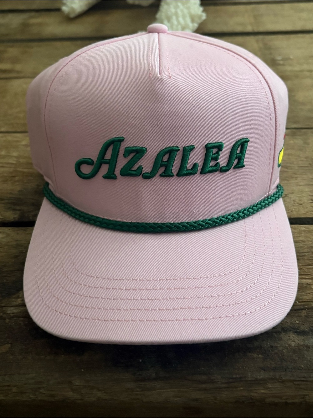 MASTERS Azalea Hat Pink W|Green Accents Authentic From Augusta National
